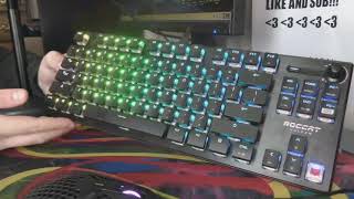 Roccat Vulcan 121 Aimo Mechanical Gaming Keyboard Review and Sound Test [upl. by George]