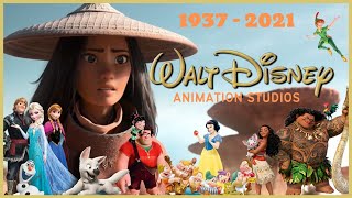 Evolution of Walt Disney Animation Studios 19372021 [upl. by Netsirc214]