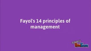 Fayols 14 principles of management [upl. by Amalbena]