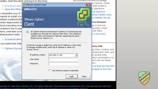 Download and Install VSphere client connected to ESXi [upl. by Madeline594]