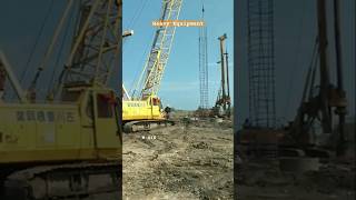 Excavator Crane Drilling Machine working shorts [upl. by Evangelina]