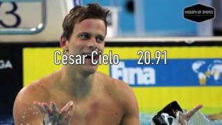 50m Freestyle Men WR  César Cielo  2091 São Paulo 09 [upl. by Serolod59]