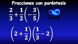 16 Fracciones con paréntesis suma resta multiplicación y división MUY FÁCIL [upl. by Jankey]