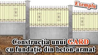 Constructia unui gard cu fundatie din beton armat – un exemplu [upl. by Newel222]