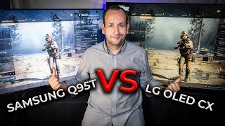 SAMSUNG Q95T ou LG OLED CX  QUELLE EST LA MEILLEURE TÉLÉ POUR JOUER [upl. by Narik576]