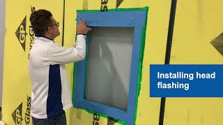 How to flash a window opening with selfadhered flashing membrane [upl. by Ahsieyn95]