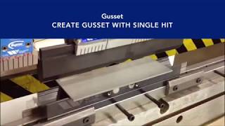 One Hit Gusset Press Brake Application [upl. by Slater]