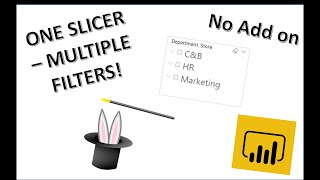 Multiple Filters in ONE SLICER  Power BI [upl. by Ahsimek]