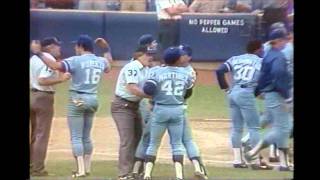 1983 Pine Tar game highlights  July 24 amp August 18  Royals vs Yankees [upl. by Ttezzil]