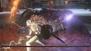 Dark Souls 3  Pontiff Sulvahn Easy One Parry Strategy No Damage [upl. by Aleehs]