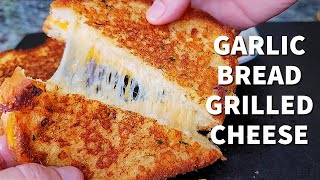 GARLIC BREAD GRILLED CHEESE Sandwich  Simply Mamá Cooks [upl. by Dnomder]