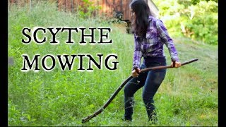 American Scythe Mowing [upl. by Esertak]