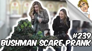 FUNNY PRANK BUSHMAN SCARE PRANK 239  Ryan Lewis Pranks [upl. by Ynaittirb]