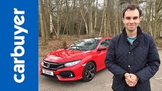 Honda Civic hatchback 2017 indepth review  Carbuyer [upl. by Ecirtaemed]