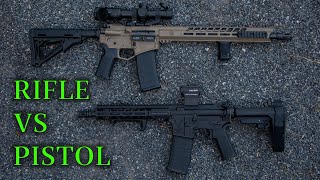 AR15 Pistol VS AR15 Rifle Pros and Cons [upl. by Inaliel877]