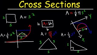 Volumes Using Cross Sections  Calculus [upl. by Leiram]