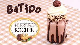 Batido de Ferrero Rocher fácil rápido y delicioso [upl. by Nooj]