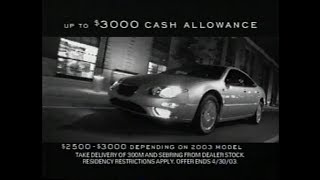 2003 Chrysler 300M Sebring amp PT Cruiser Car Commercial [upl. by Thgiled]