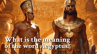 What is the meaning of the word Aegyptus Greek Mythology Story [upl. by Flori]