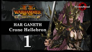 Total War Warhammer 2 Mortal Empires  Har Ganeth Crone Hellebron Campaign 1 [upl. by Bjork277]