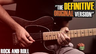 Rock and Roll  Led Zeppelin guitar cover with live riffs amp original solo [upl. by Mateusz]