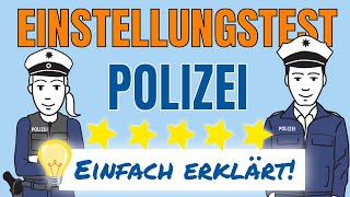 Einstellungstest Polizei Einfach erklärt einstellungstest polizei [upl. by Thibaut]