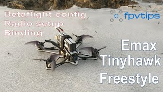 Emax Tinyhawk Freestyle  review binding radio and Betaflight setup flight footage [upl. by Aihsilef]