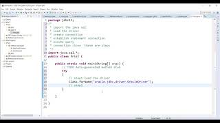 Java Connect to Oracle database using Eclipse IDE [upl. by Sundstrom]