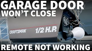 Craftsman Garage Door Opens but Wont Close  Garage Door Not Closing Fix Replace Main Circuit Board [upl. by Awad]