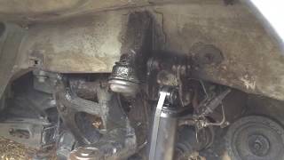 Renault Master Van  Front Shock Absorber  Suspension Strut Replacement How To  Part 4 [upl. by Enaamuj512]