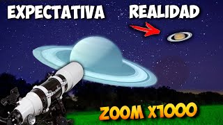 SATURNO y JUPITER en mi TELESCOPIOEXPECTATIVA  REALIDAD [upl. by Inavihs]