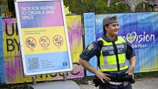 ESC in Malmö Über 1000 Polizisten vor Finale der Eurovision im Einsatz [upl. by Meyers]