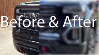 2020 GMC Sierra AT4 Grille Overlay  Install and Review [upl. by Hach]