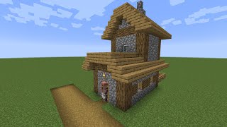 How to build a Minecraft Village Butcher Shop 2 114 plains [upl. by Dry164]