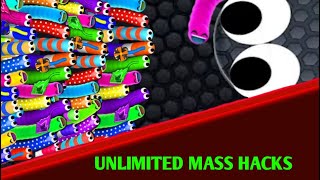 Slitherio UNLIMITED MASS HACKS  Unlimited length  Unlimited Big Unlimited score Epic GamePlay [upl. by Husch]