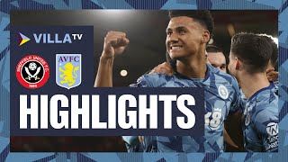 MATCH HIGHLIGHTS  Sheffield United 05 Aston Villa [upl. by Yeltnarb271]