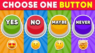 Choose One Button YES or NO or MAYBE or NEVER Edition 🟢🔴🟡🟣 Quiz Shiba [upl. by Handler]