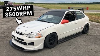 KSwap K24 Honda Civic Track Review [upl. by Manus52]