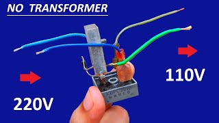 Make 220V AC to 110V DC Motor Supply Circuit without Transformer [upl. by Niveek]