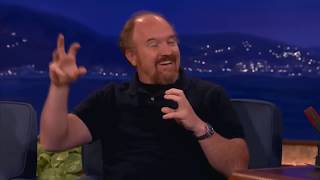 Louis CK  Best Moments In Conan [upl. by Enogitna]