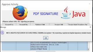 unexpected error during signing in epfo unified portal dsc kyc approval [upl. by Pare338]