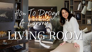 HOW TO DESIGN A LUXURY LIVING ROOM  Behind The Design  LGCineBeam [upl. by Yrellih]