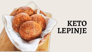 KETO LEPINJE od bademovog brašna savršene za sendviče  Keto hleb  Keto recepti [upl. by Nowtna]