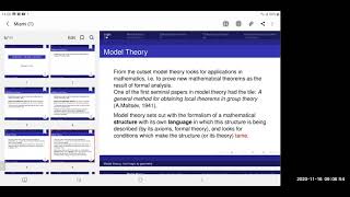 Model Theory From Logic to Geometric Stability Theory and OMinimality I [upl. by Suruat]