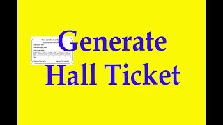 Hall Ticket Creation in MS Word Mail Merge  RS Creative [upl. by Franciscka]