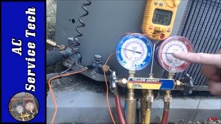 Charging Freon Checking the Freon R22 Refrigerant Charge Step By Step and How to tell if its Low [upl. by Suryc]