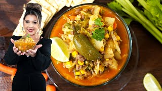 CALDO DE PICADILLO Meal On a Budget Everyone Will Love  Mexican Ground Beef and Vegetable Soup [upl. by Alwin]