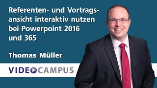 Referenten und Vortragsansicht interaktiv nutzen bei Powerpoint 2016 und 365 [upl. by Consuelo]