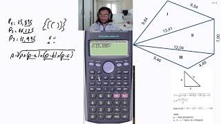 Topografia  Aula 3  Cálculo de Áreas  Triangulação [upl. by Marlyn359]
