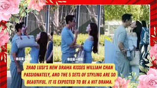 The kissing photos of Zhao Lusi and William Chan in quotPromise Me to Be Dazzlingquot were exposed the su [upl. by Wahlstrom873]